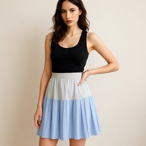 #39 VINTAGE | Lavender Purple Pleated Mini Skirt Size 13/14 16 22